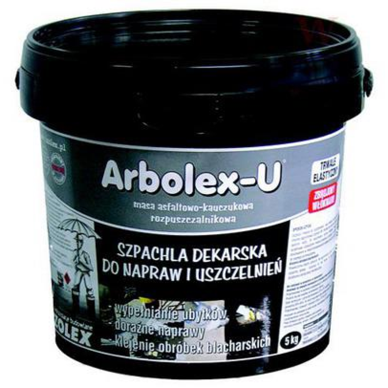Бітумно-каучукова мастика Izolex ARBOLEX Aqua Stop 5 кг