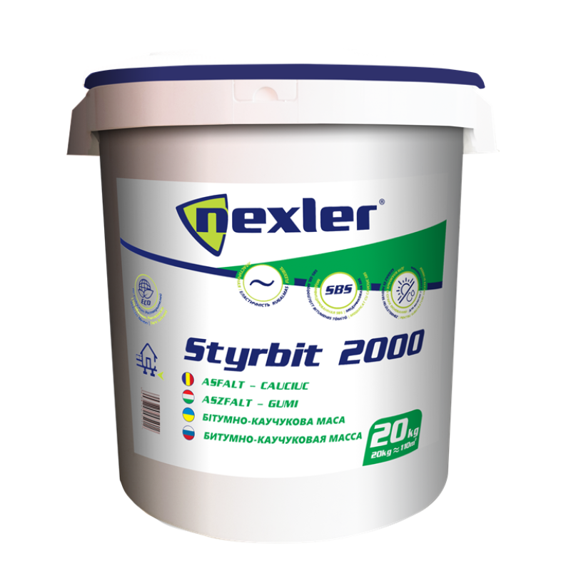Клей-мастика гідроізоляція Izolex STYRBIT 2000 20 кг