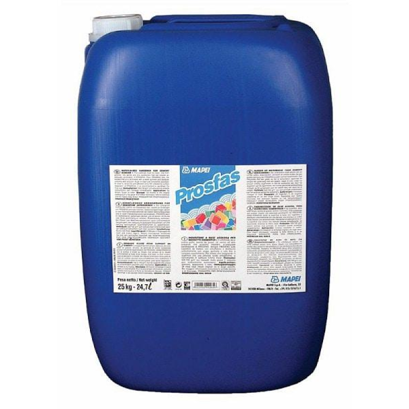 Зміцнювальна ґрунтовка Mapei Prosfas, зміцнювач і пилозв“язка для цементних основ Зміцнювальна ґрунтовка Mapei Prosfas, зміцнювач і пилозв“язка для цементних основ