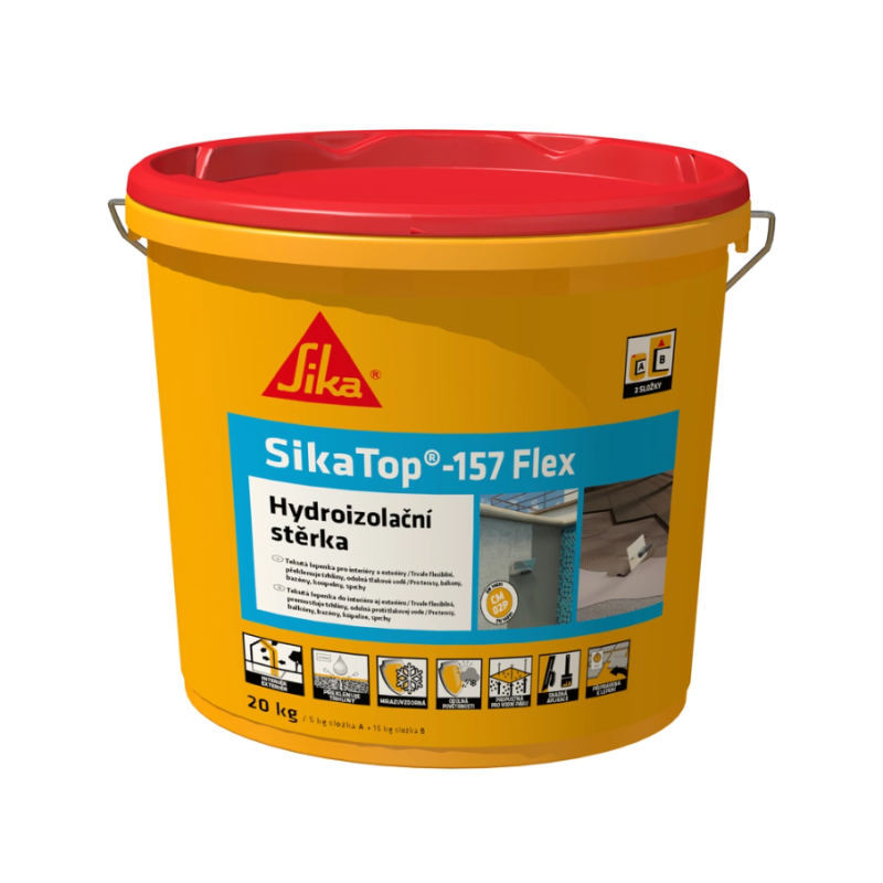 Двокомпонентна гідроізоляція SikaTop-157 Flex (AB) 20 кг Двокомпонентна гідроізоляція SikaTop-157 Flex (AB) 20 кг
