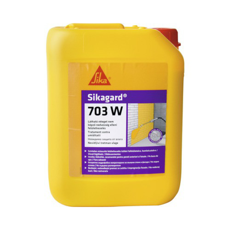 Гідрофобізуюча пропитка сіка для захисту фасадів Sika Sikagard-703 W 5 л