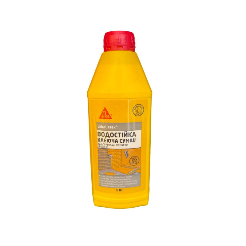 Універсальна добавка пластифікатор Sika SikaLatex 1 кг