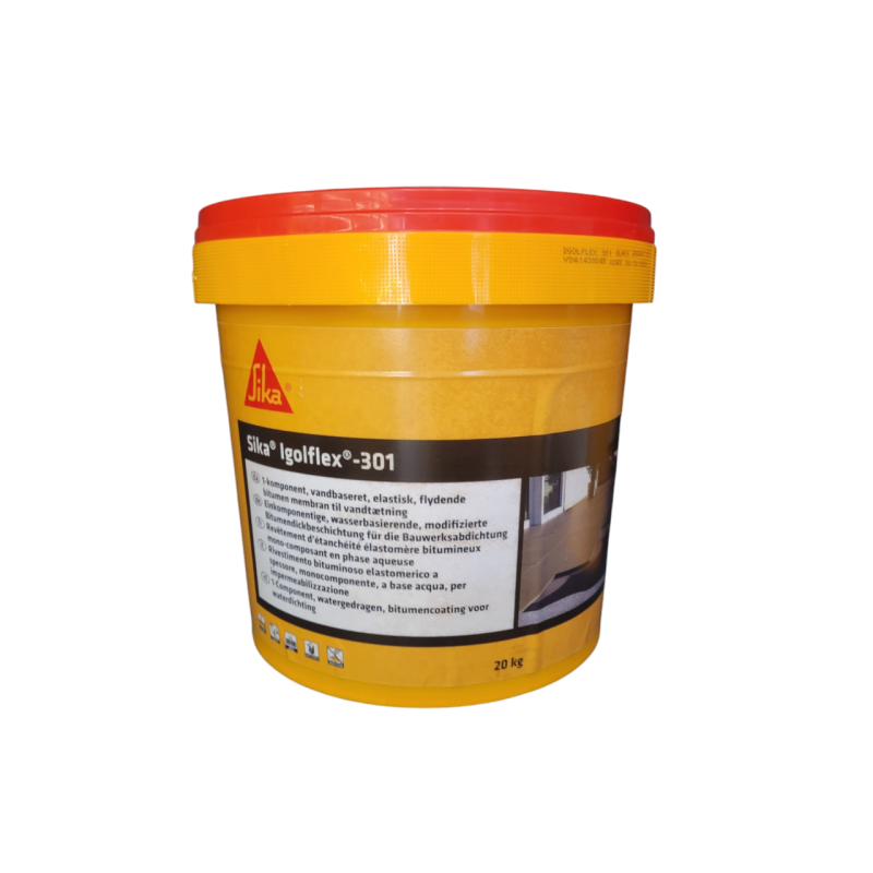 Бітумна гідроізоляція Sika Igolflex-301 (мастика для фундаменту, підвалу, даху) 5 кг