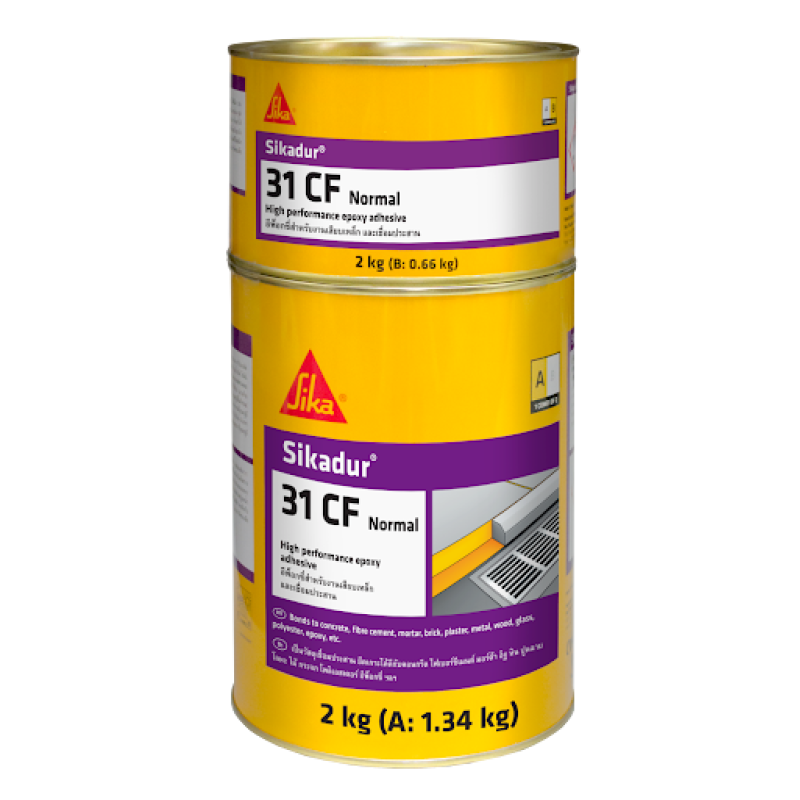 Клей конструкційний двокомпонентний епоксидний Sika Sikadur-31 CF (AB) 6 кг (сірий)